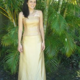 Formal 2 piece in gold
