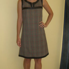 Checked business dress