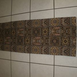 Geographical design buffet runner
