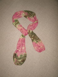 Green and Burgundy Scarf