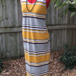 Maternity Mustard stripe