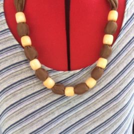 Brown and Cream Necklace