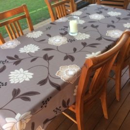 table cloth in floral